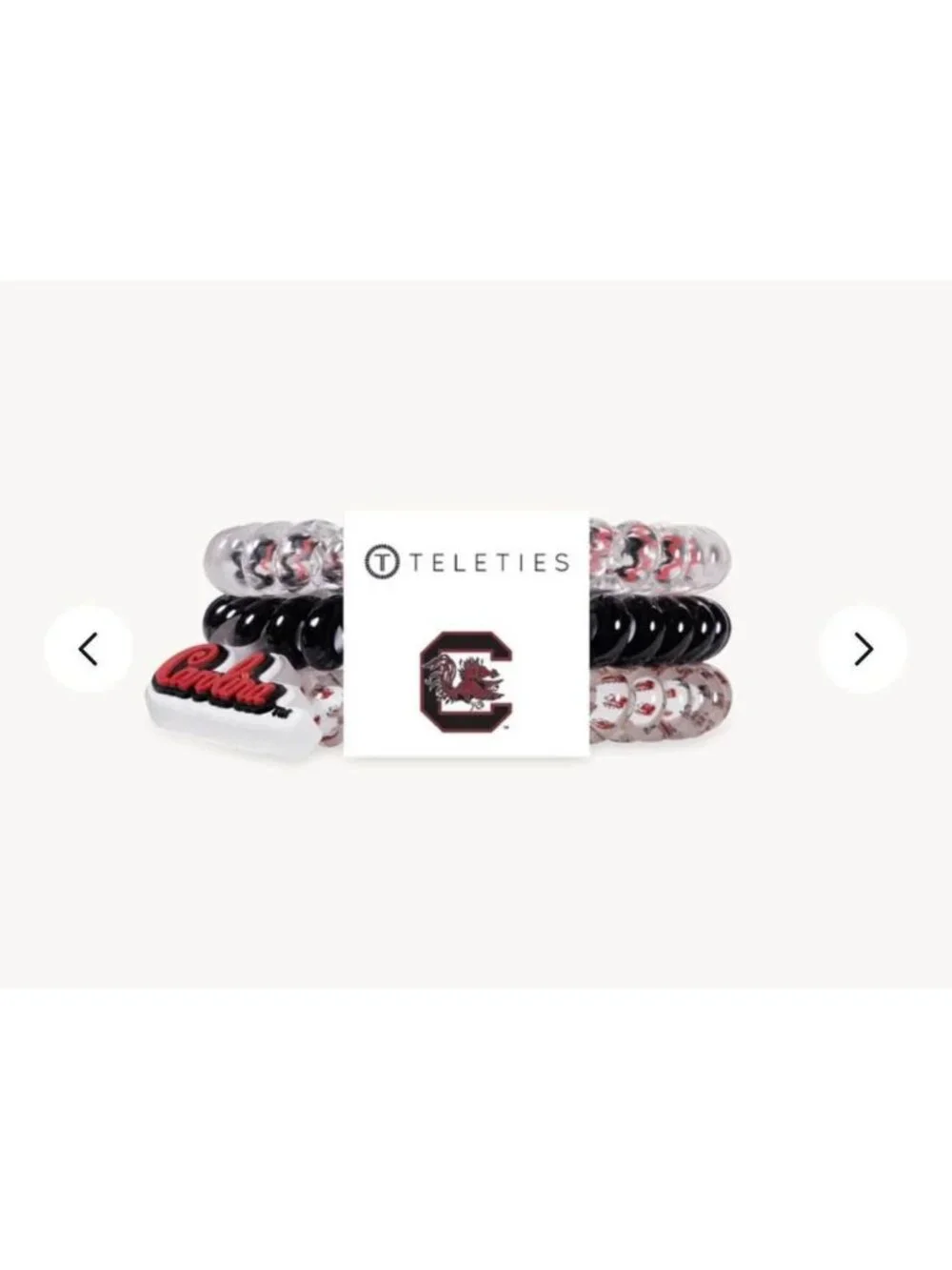 NWT NEW Teleties Gamecocks Size Small University of South Carolina USC SC
